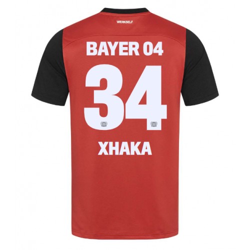 Pánský Fotbalový dres Bayer Leverkusen Granit Xhaka #34 2024-25 Domácí Krátký Rukáv